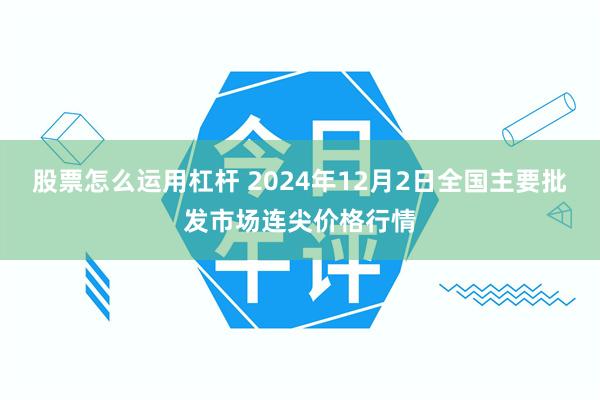 股票怎么运用杠杆 2024年12月2日全国主要批发市场连尖价格行情