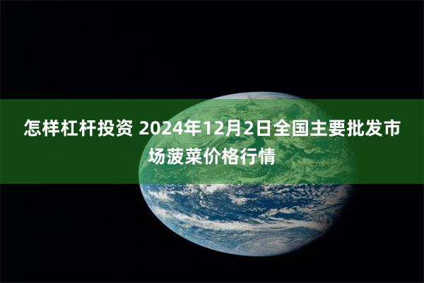 怎样杠杆投资 2024年12月2日全国主要批发市场菠菜价格行情