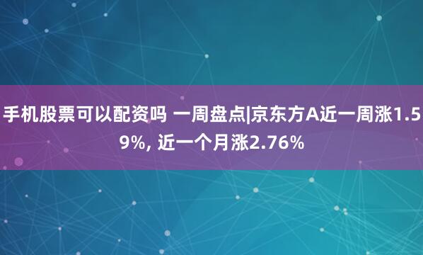 手机股票可以配资吗 一周盘点|京东方A近一周涨1.59%, 近一个月涨2.76%