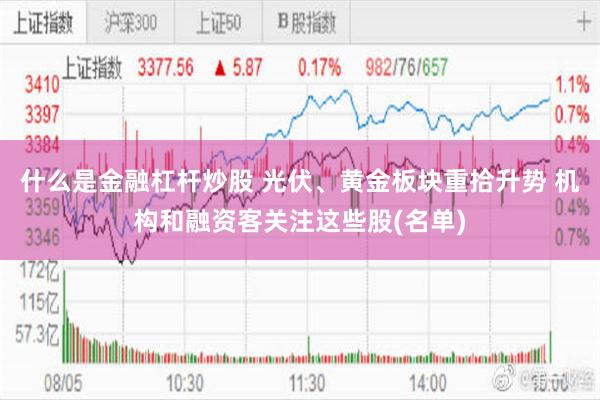 什么是金融杠杆炒股 光伏、黄金板块重拾升势 机构和融资客关注这些股(名单)