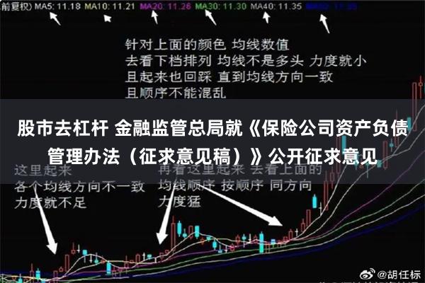 股市去杠杆 金融监管总局就《保险公司资产负债管理办法（征求意见稿）》公开征求意见